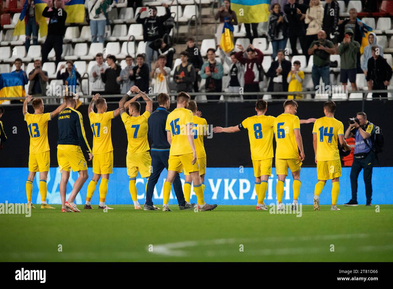 VOLODYMYR SALYUK PLAYER OF TEAM UKRAINE U21, V. BRAZHKO PLAYER OF TEAM