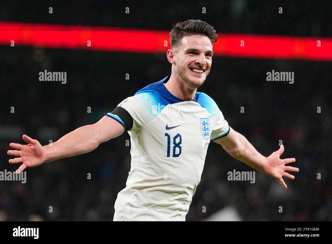 Declan Rice For England England's Declan Rice celebrates a goal that was later disallowed ...