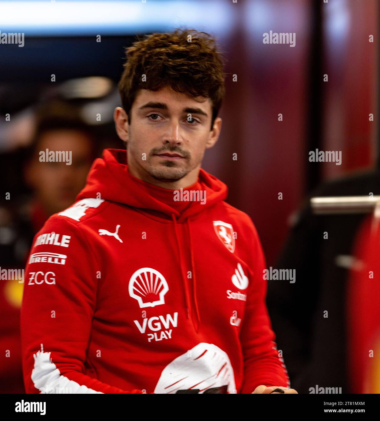 Las Vegas, Nevada - November 17th, 2023: Charles Leclerc, driver of the