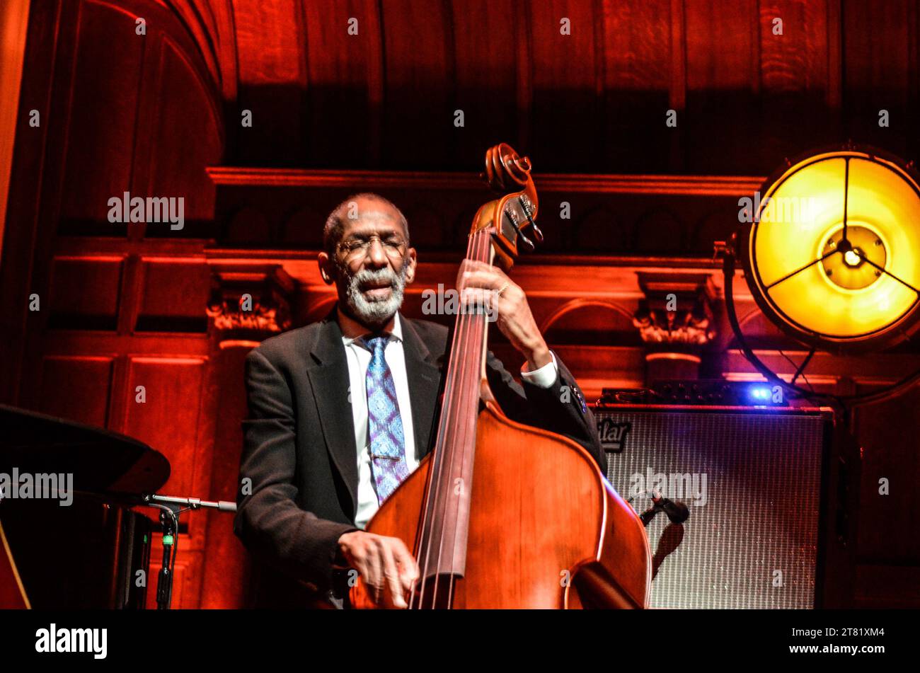 Ron Carter, the three-time Grammy Award-winning jazz legend and the most recorded jazz bassist in history, made his first appearance in the UK in over eight years with his “Foursight” Quartet. The group includes drummer Payton Crossley, tenor saxophonist Jimmy Green, and star pianist Renee Rosnes. Stock Photo