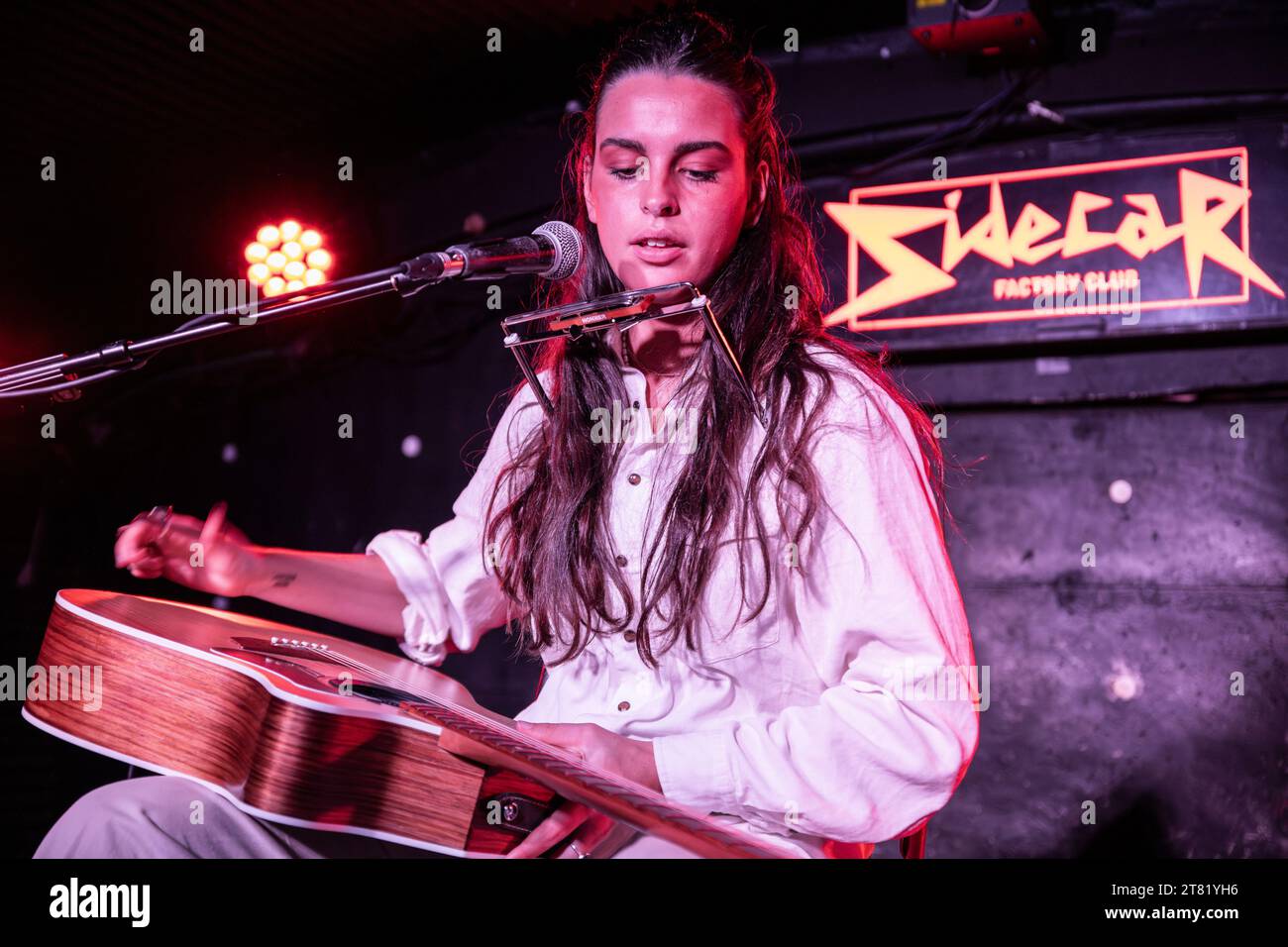 Barcelona, Spain. 2023.11.17. Steph String perform on stage during European Tour at Sidecar on November 17, 2023 in Barcelona, Spain. Stock Photo