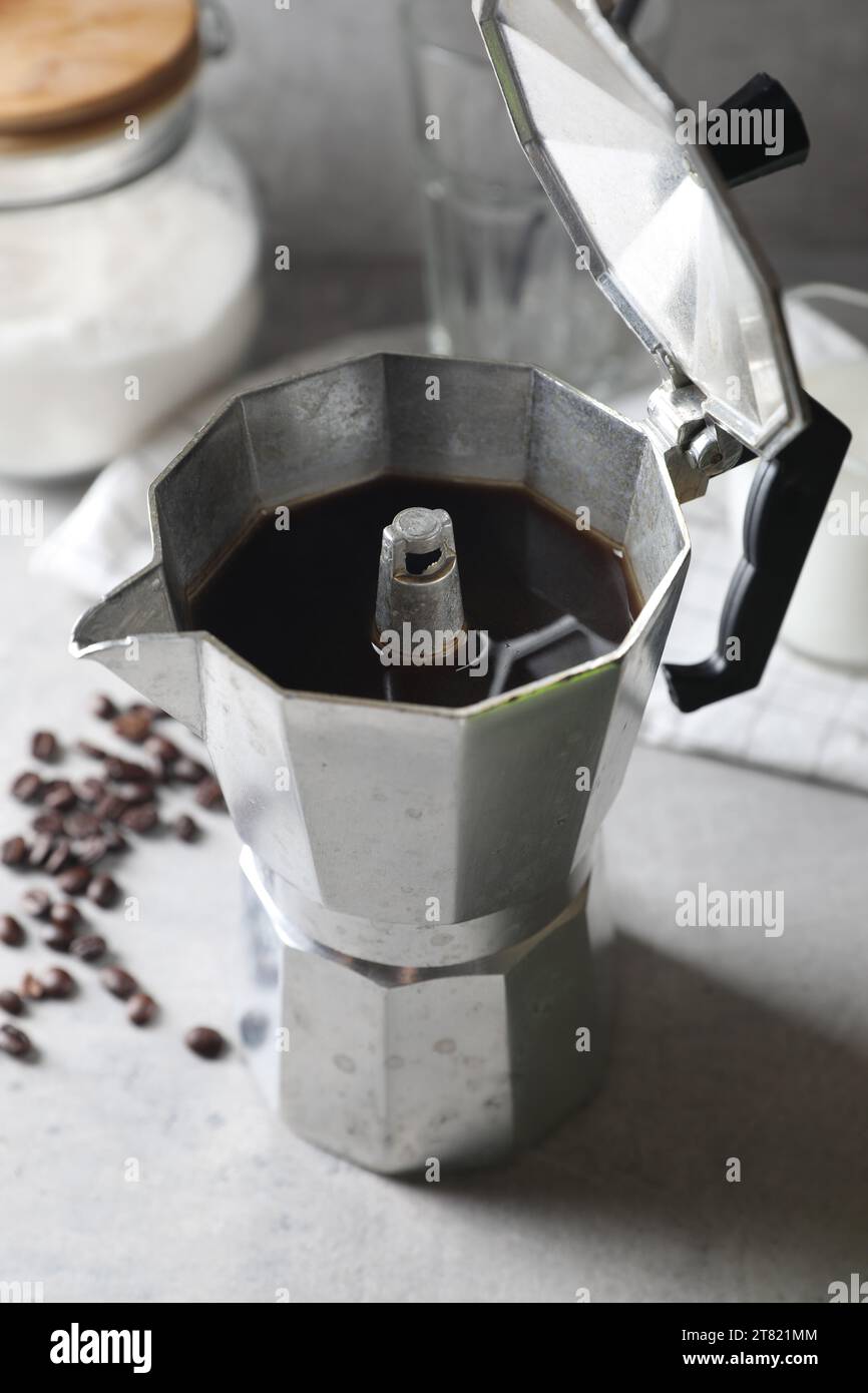 old 1970s 12 volt electric travel coffee maker made for a car picnic and  motoring Stock Photo - Alamy