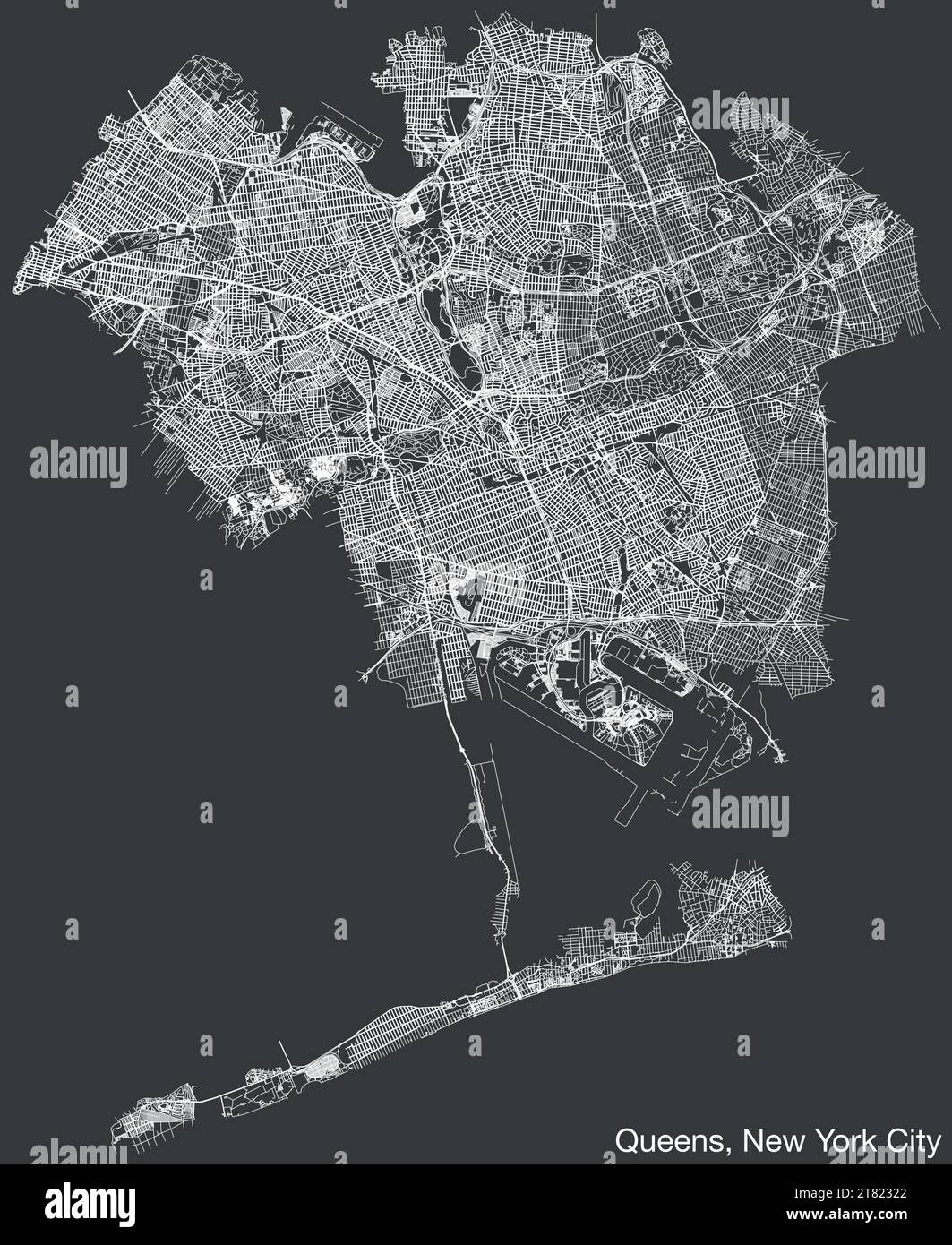 Queens Ny Map With Neighborhoods Map