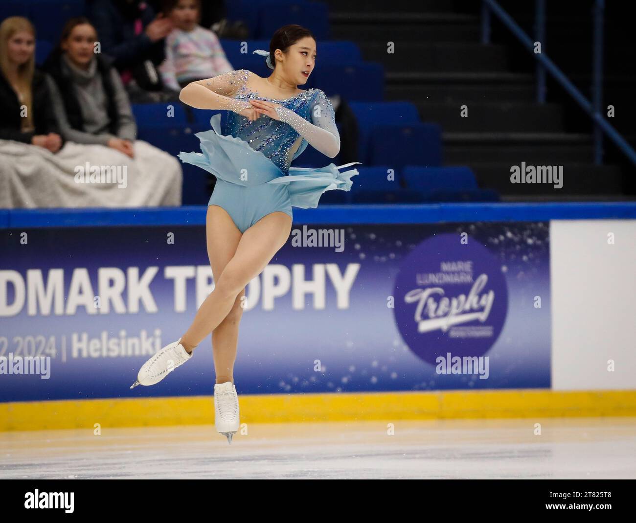 Espoo, Finland. 17th Nov, 2023. You Young of South Korea performs