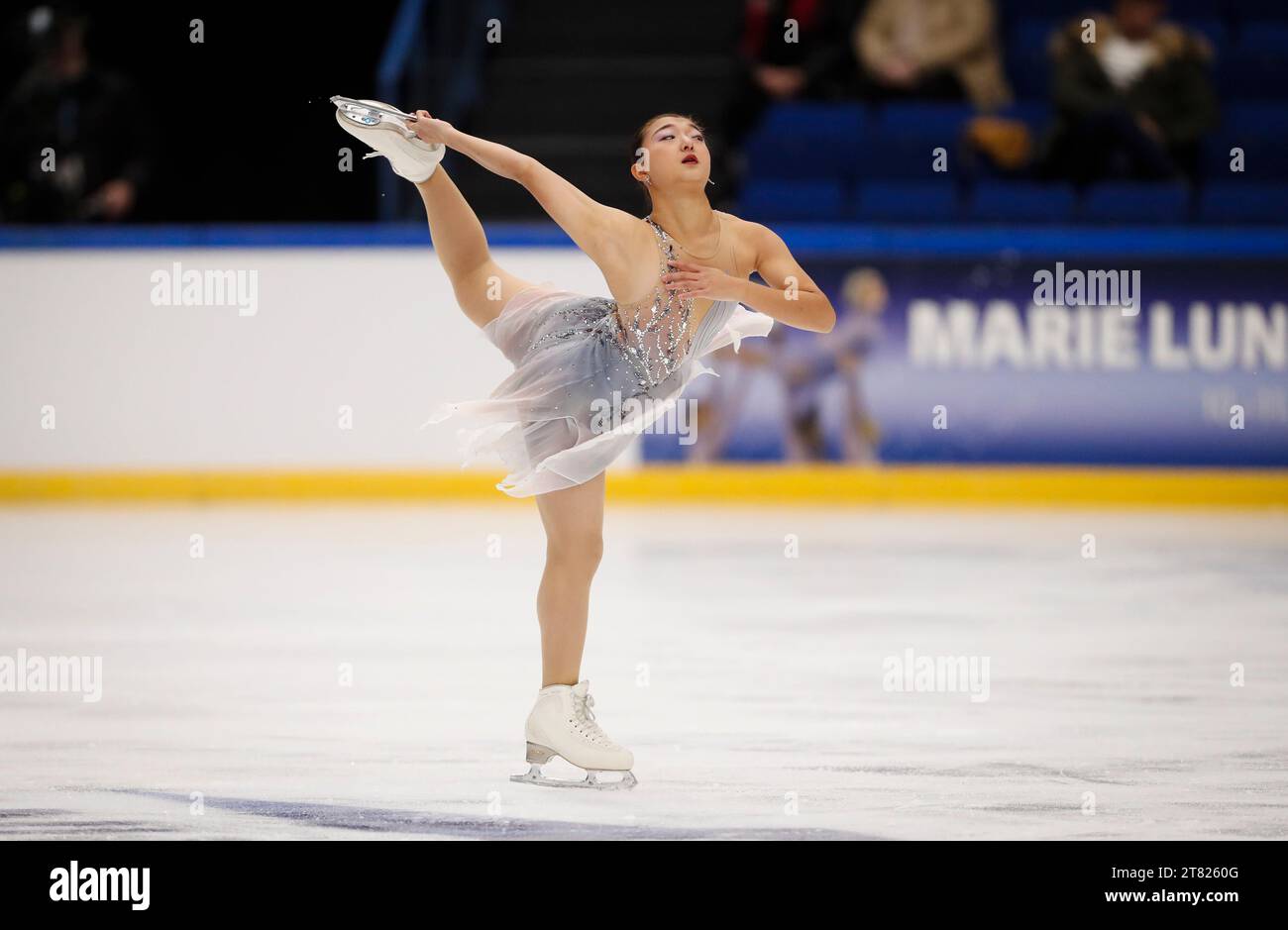 Espoo, Finland. 17th Nov, 2023. Sakamoto Kaori of Japan performs during