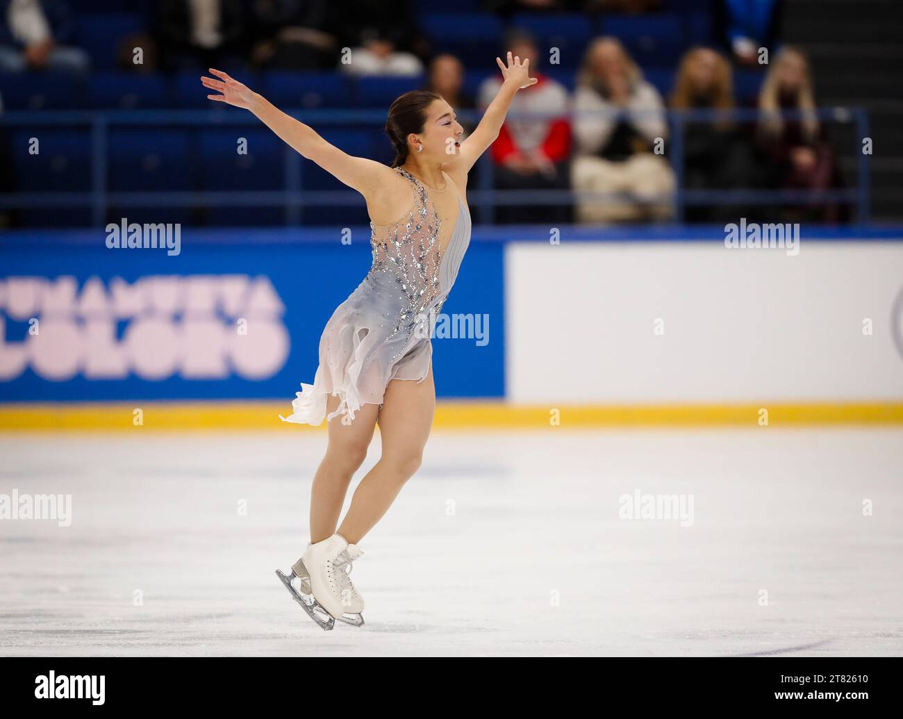 Espoo, Finland. 17th Nov, 2023. Sakamoto Kaori of Japan performs during