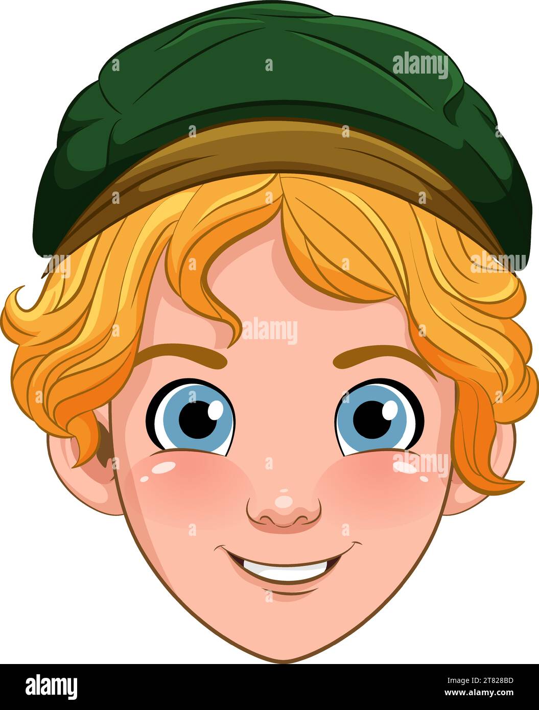 Male teen cartoon wearing hat illustration Stock Vector Image & Art - Alamy
