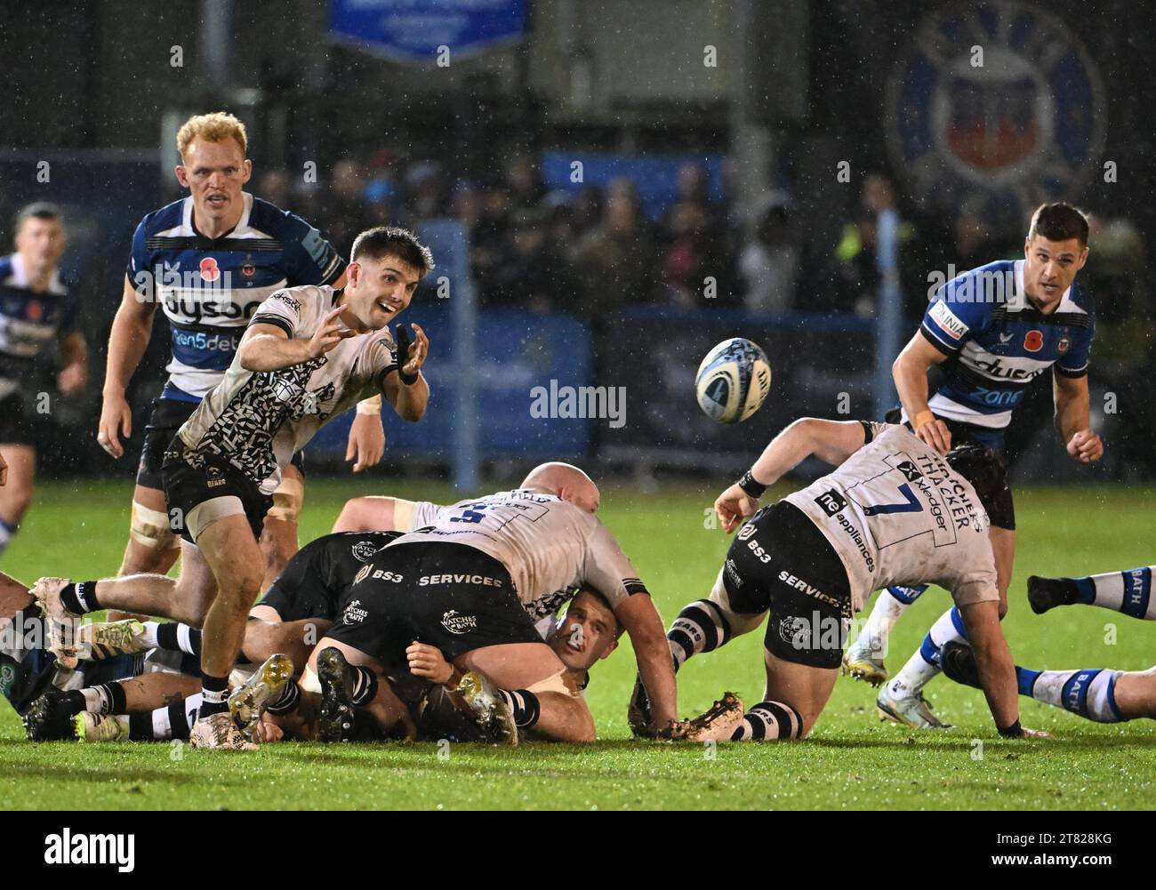 Harry Ruck 17th November 2023, The Recreation Ground, Bath, Somerset, England ...