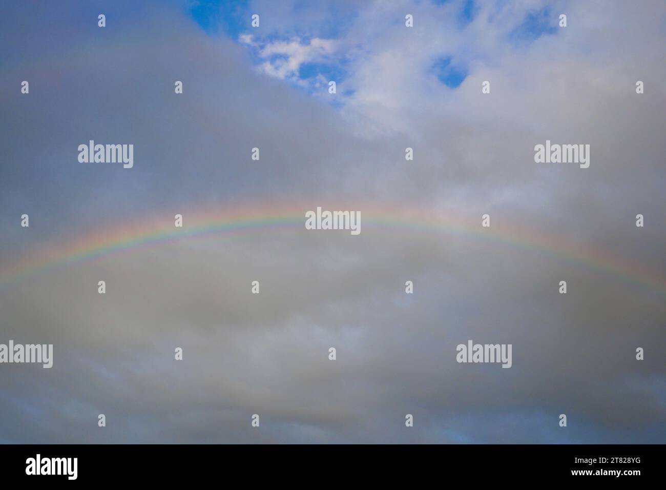 Sky and Rainbow After Rain Stock Photo - Alamy