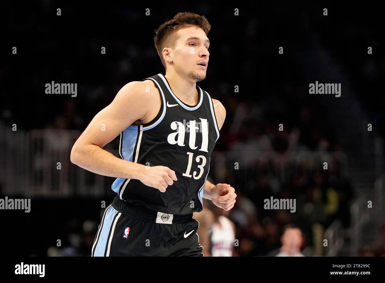 Short NBA Atlanta Hawks – Bogdan Bogdanovic #13 – Saison 2020-21 – Taille L (38) – Noir – Original