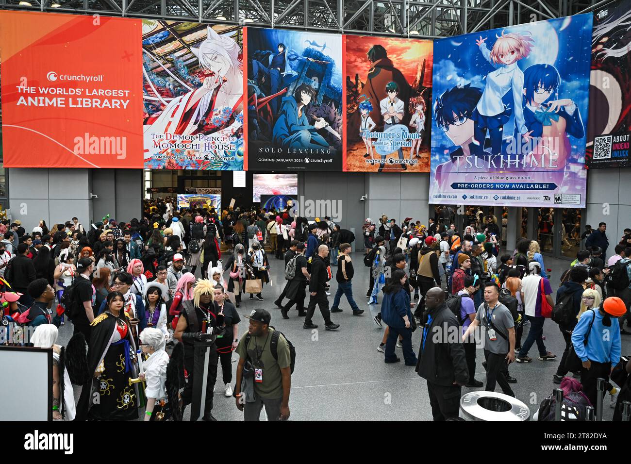 People attend the 6th annual Anime NYC at the Jacob K. Javits