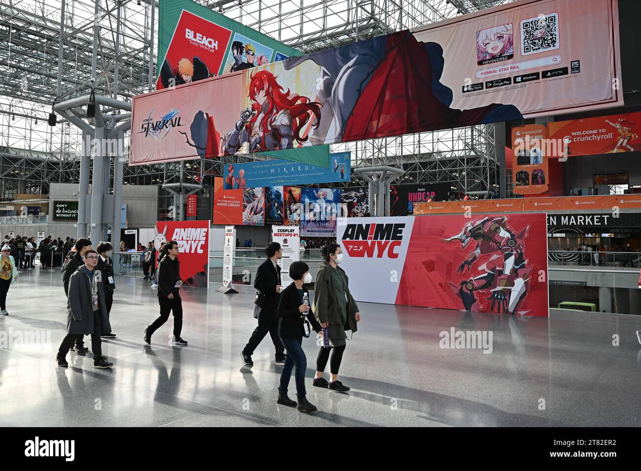 People attend the 6th annual Anime NYC at the Jacob K. Javits