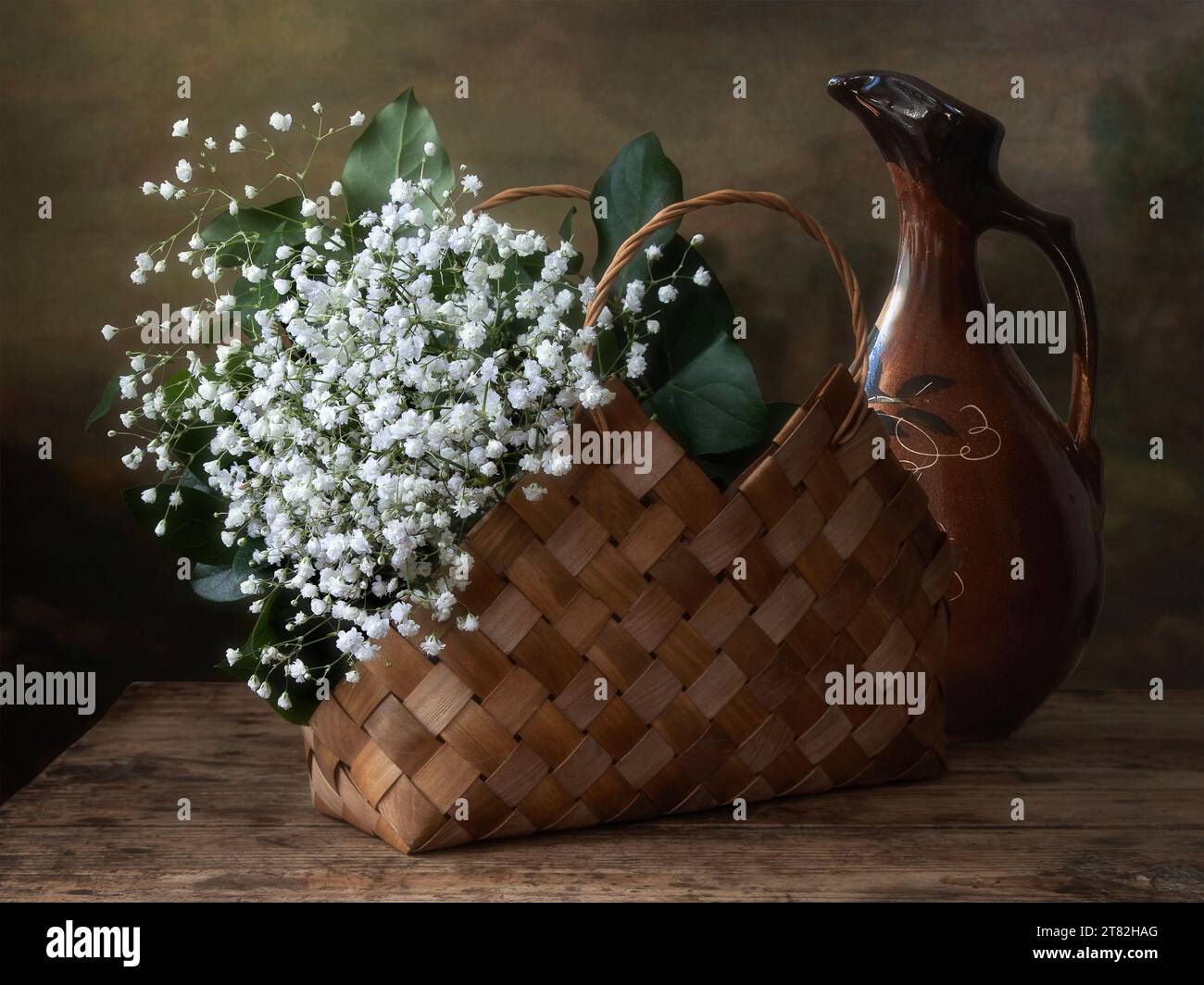 Still life with bouquet of flowers Stock Photo - Alamy