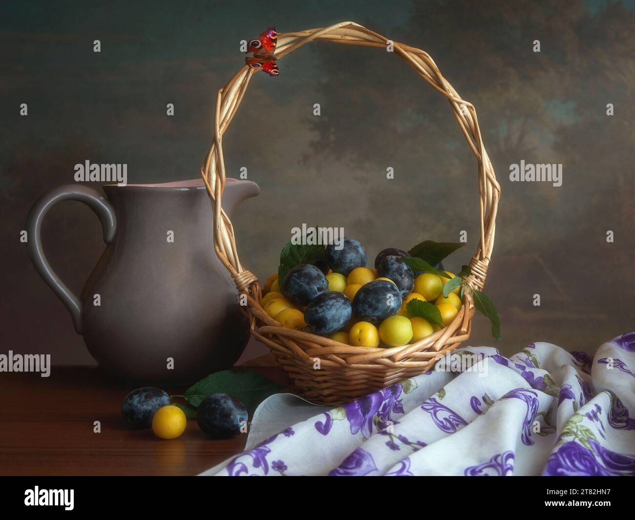 Still life with fruits and vegetables Stock Photo - Alamy