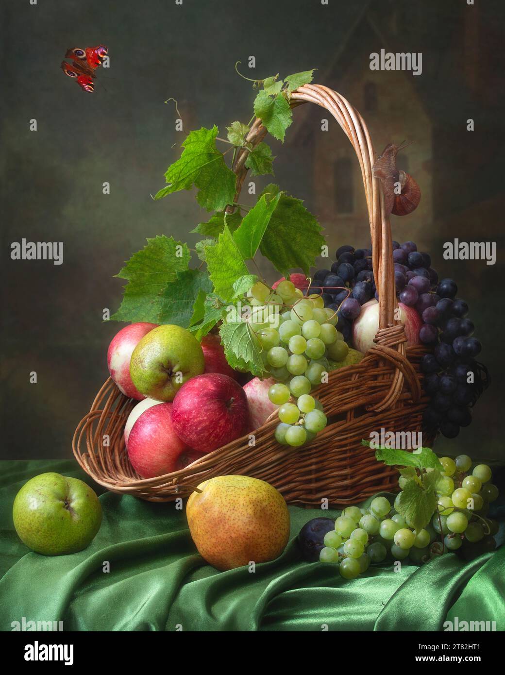Still life with fruits and vegetables Stock Photo - Alamy