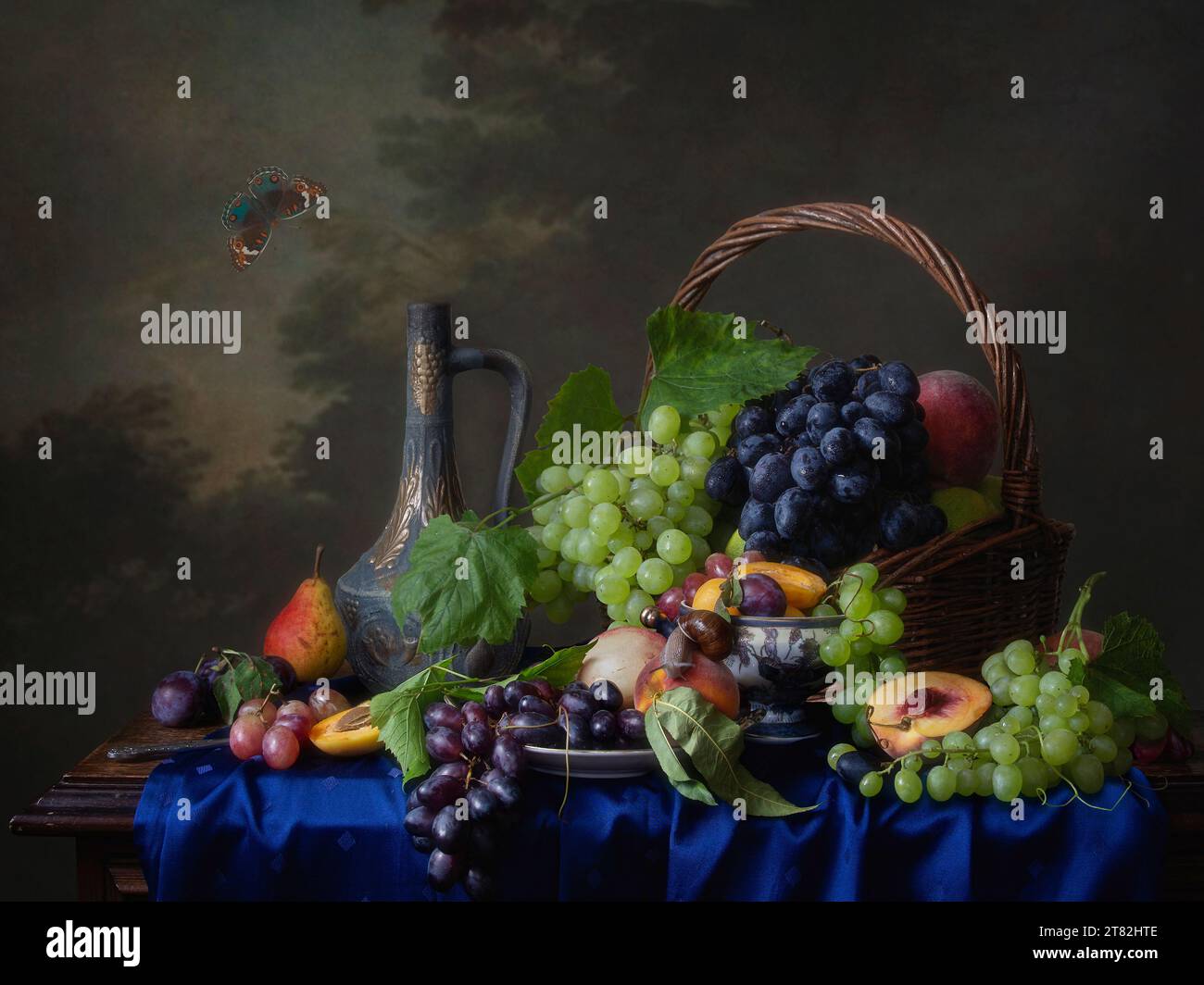Still life with fruits and vegetables Stock Photo - Alamy