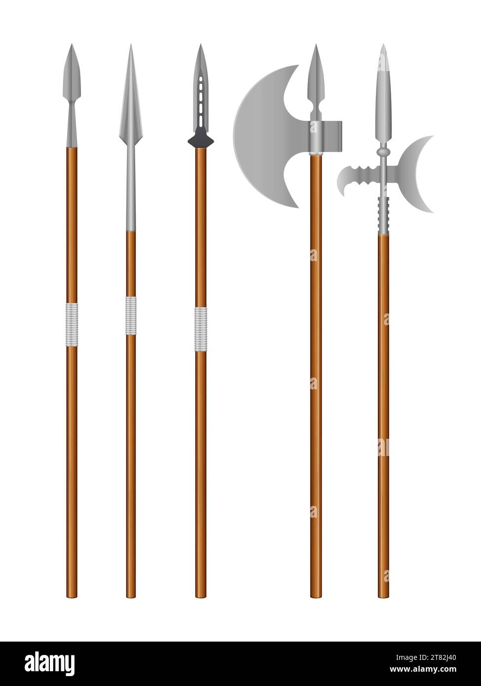 Medieval weapons lance Cut Out Stock Images & Pictures - Alamy