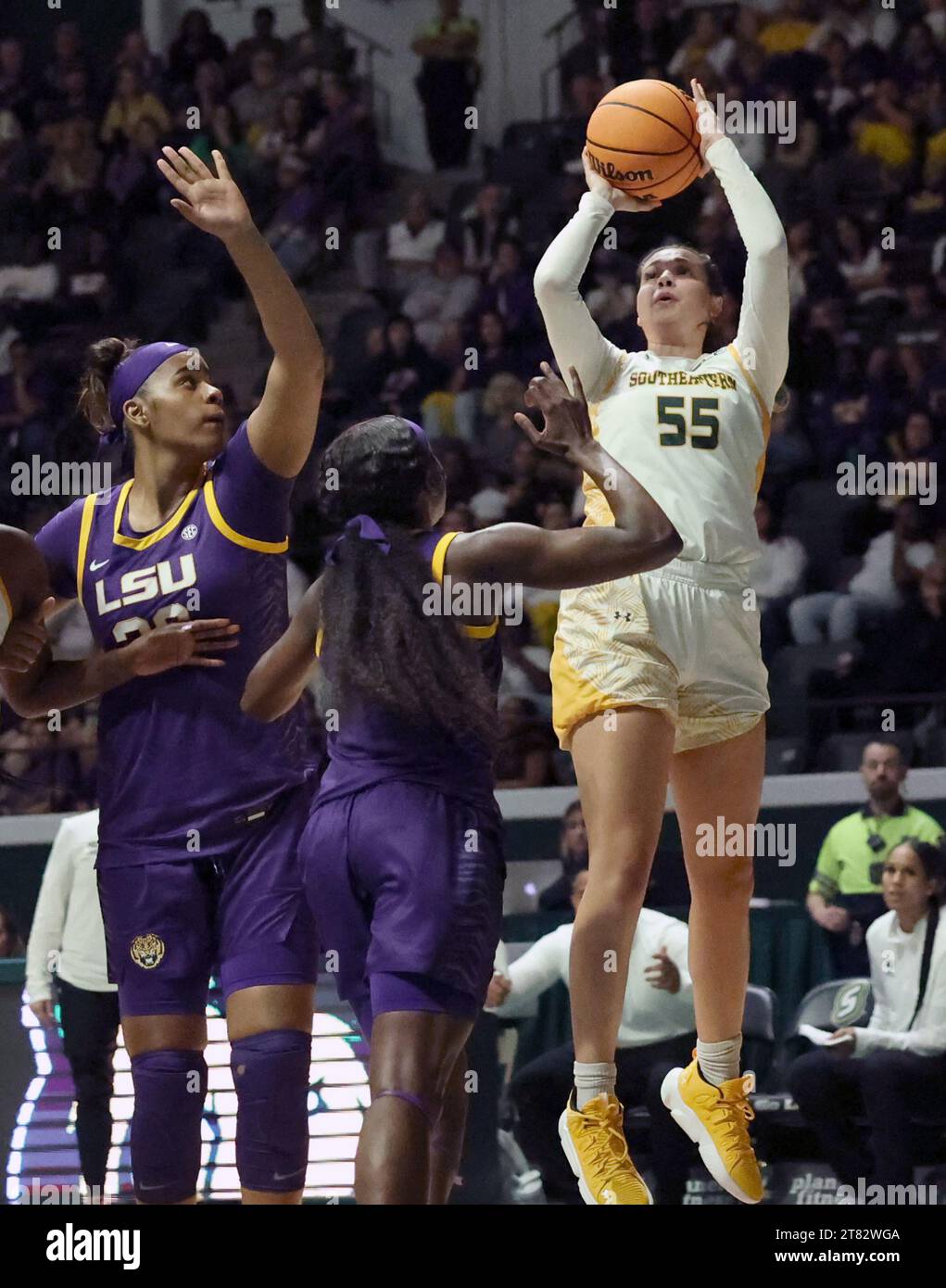 Hailey Guard Hammond, USA. 17th Nov, 2023. SE Louisiana Lady Lions guard Hailey ...