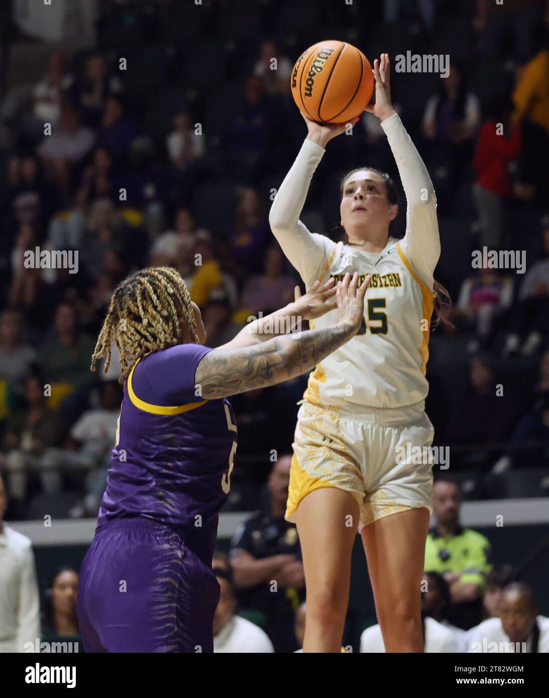 Hailey Guard Hammond, USA. 17th Nov, 2023. SE Louisiana Lady Lions guard Hailey ...