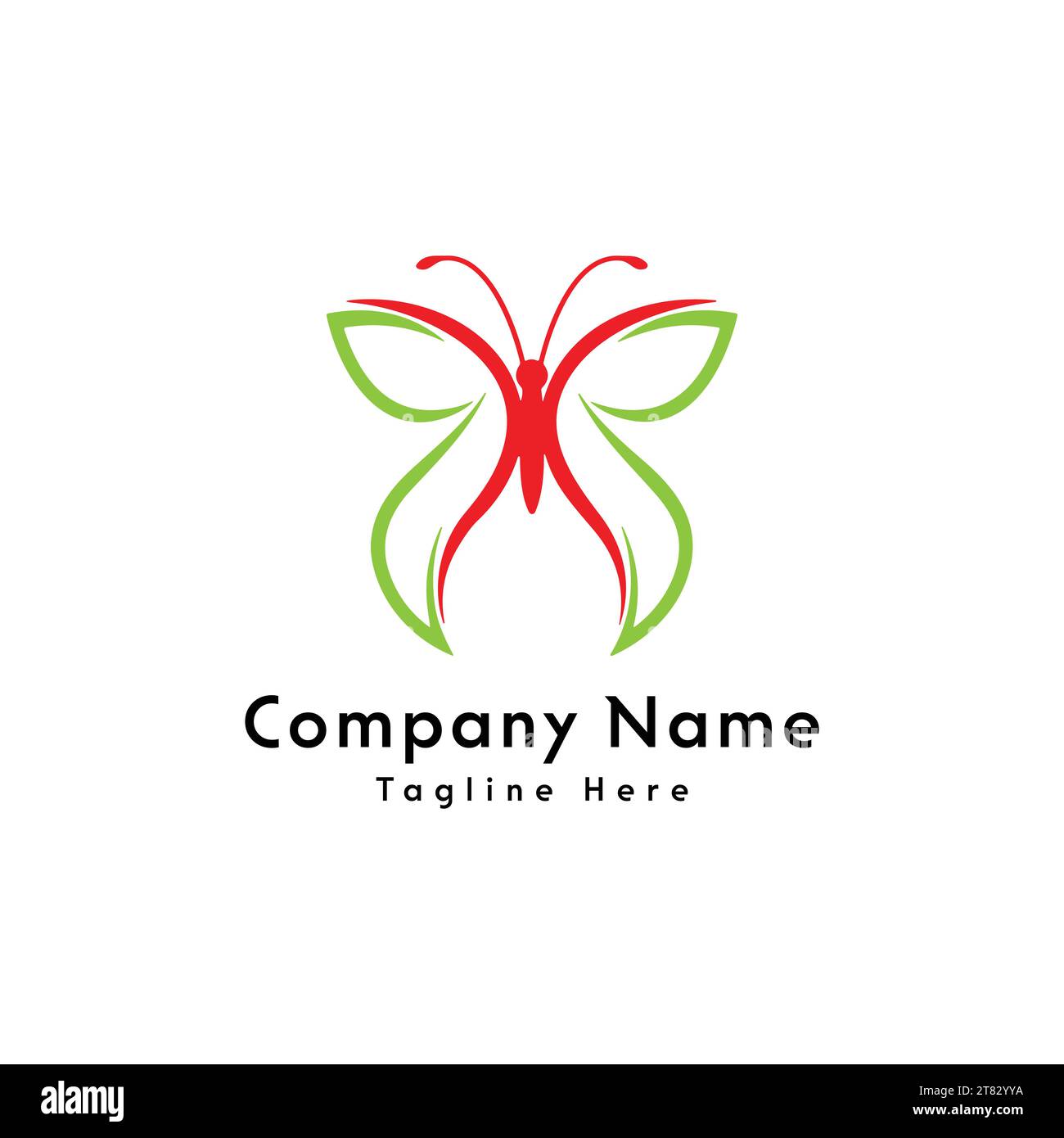 Creative butterfly logo design Stock Vector Image & Art Alamy