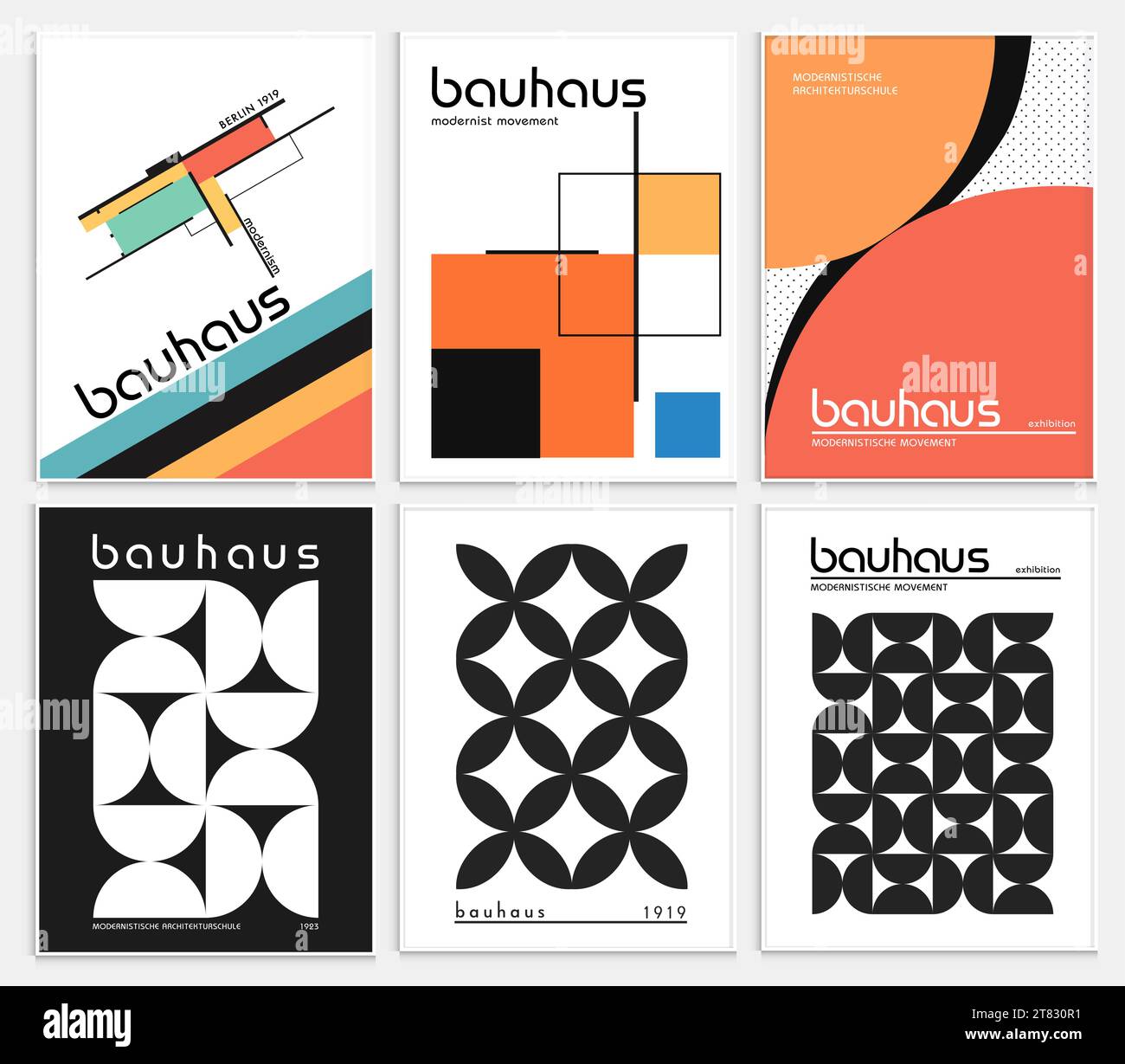 Contains Abstract Art Set in bauhaus style Stock Vector Image & Art - Alamy