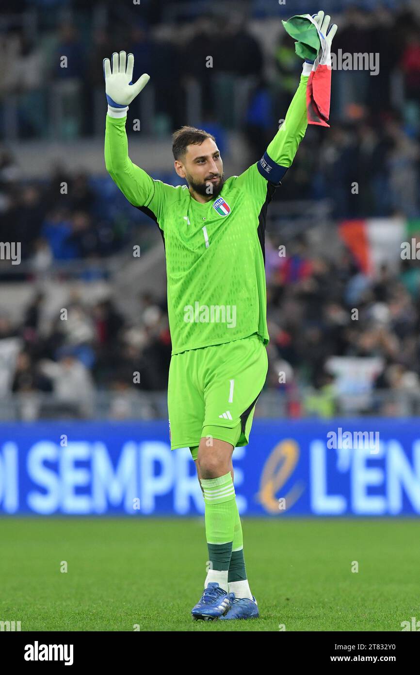 Carte De Collection Futera 2024 - Gianluigi Donnarumma (Italie) - 1/1 Gold Framed