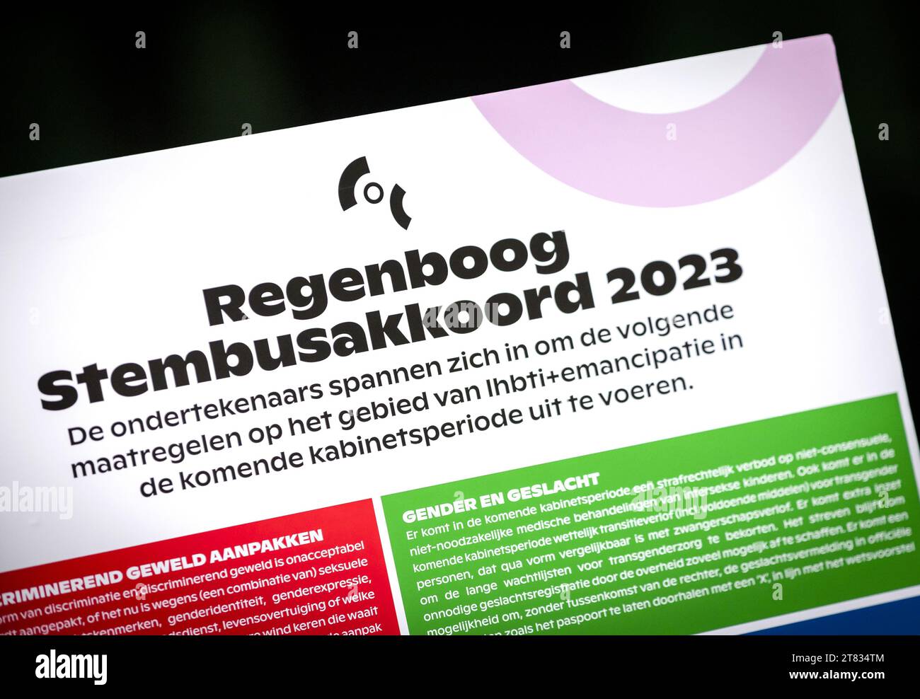 HILVERSUM - The COC's Rainbow Ballot Box Agreement. The Rainbow Ballot ...