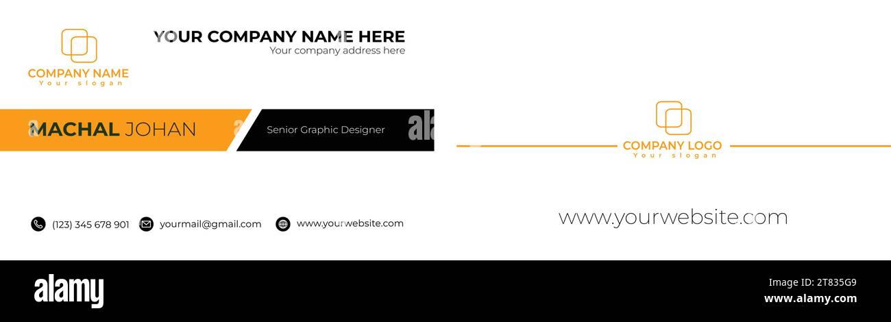 Business Card Design Stock Vector