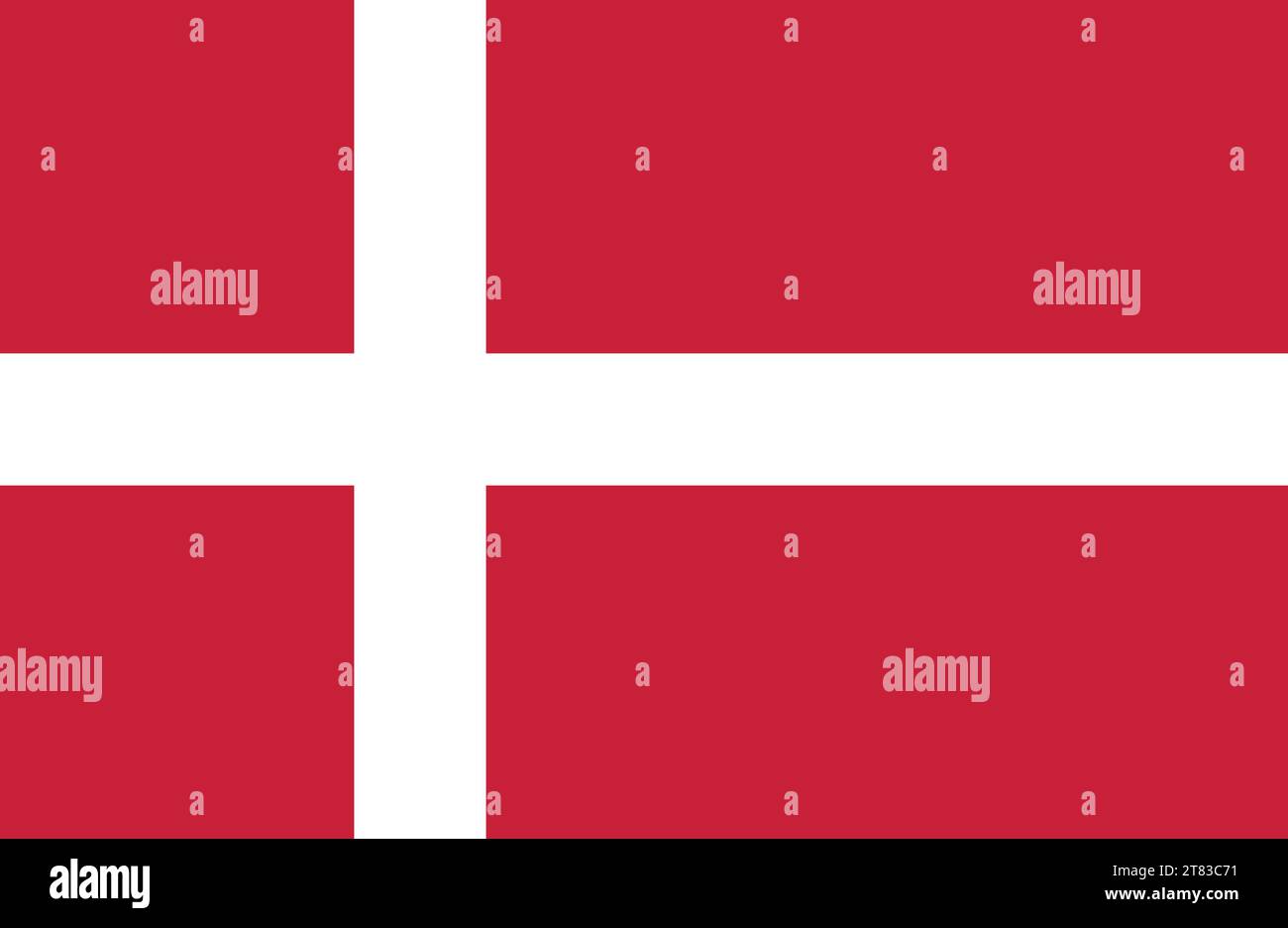 Denmark flag scandinavia dannebrog nordic europe. Danish flag vector national logo background design. Stock Vector