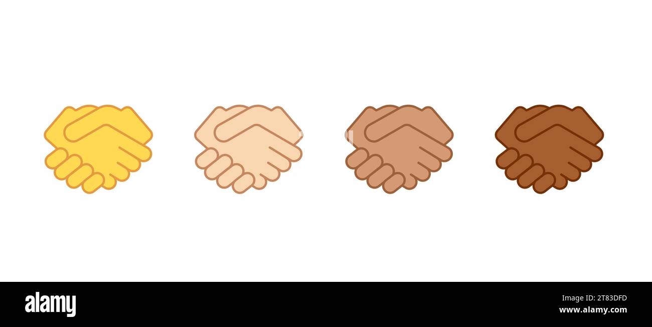 Hand shake illustration hi-res stock photography and images - Alamy