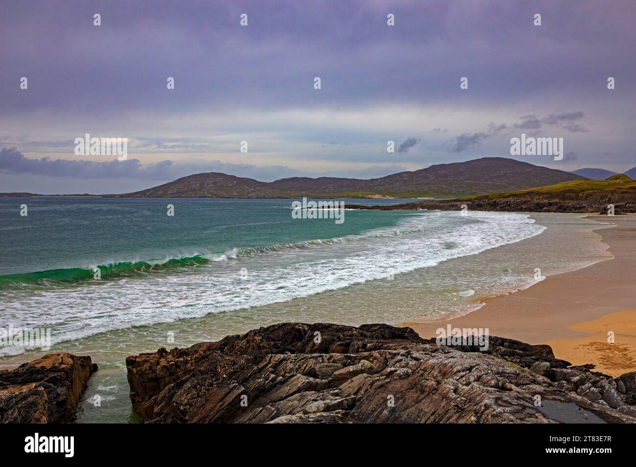 Traigh Lar beach, West Harris, Isle of Harris, Outer Hebrides, Scotland, UK Stock Photo