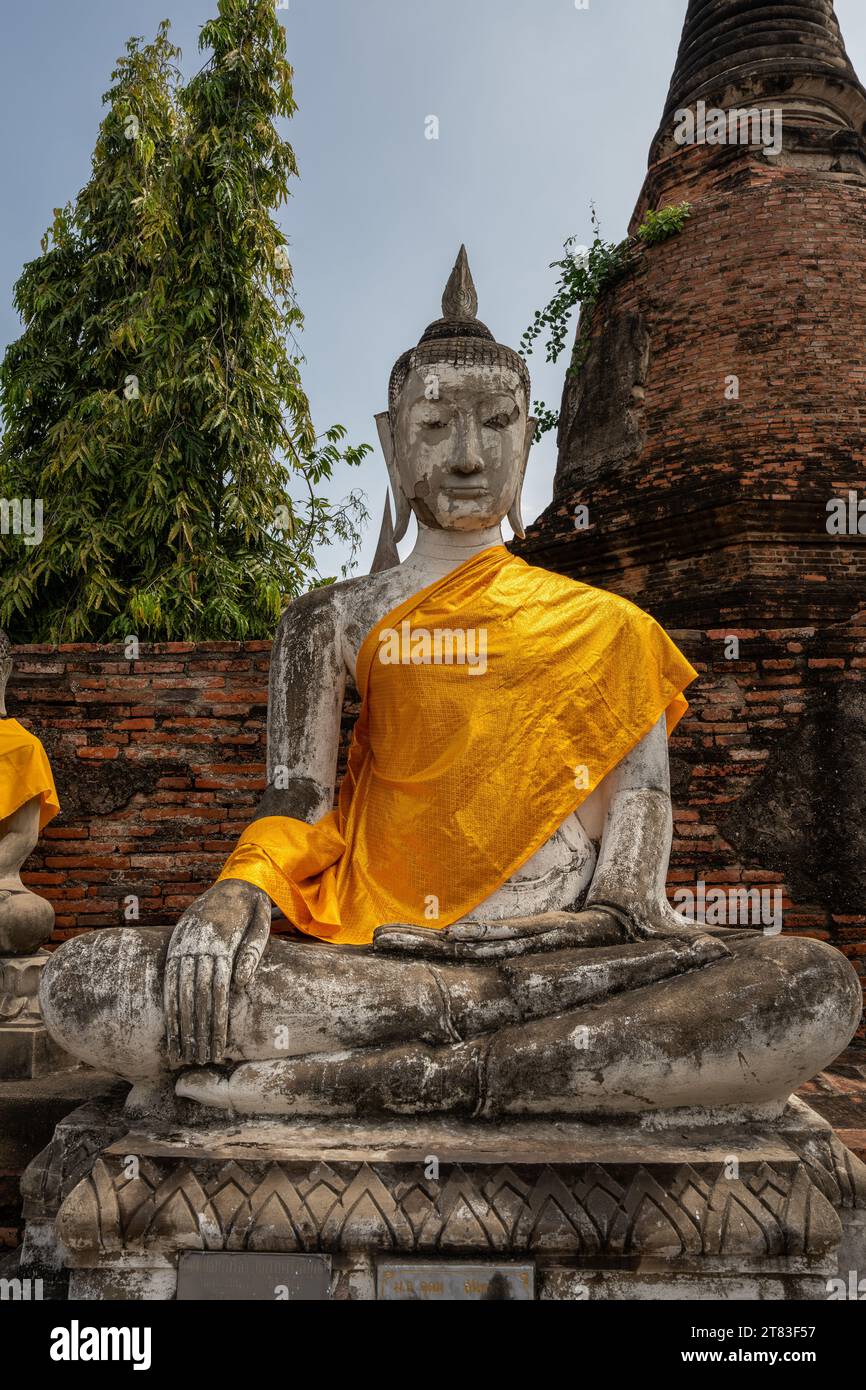 Wat Chai Yai Mongkon Ayutthaya Thailand Asia Stock Photo - Alamy