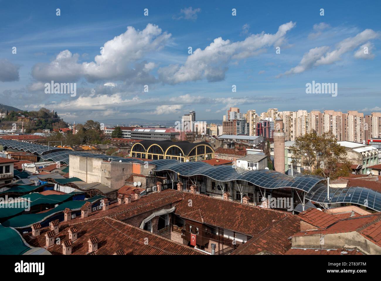Old Bursa City View in Turkey Stock Photo