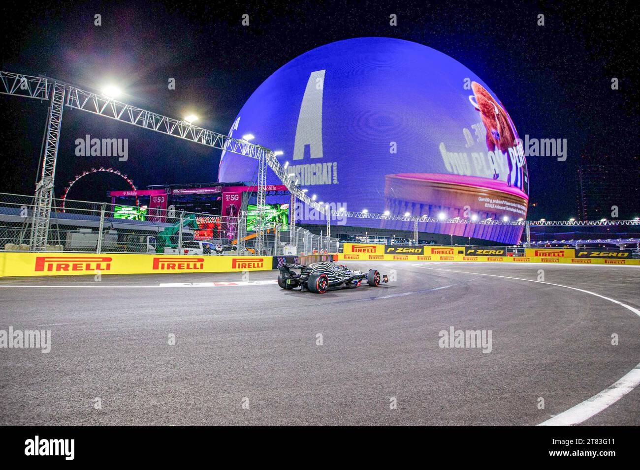 Yuki Tsunoda (JAP) Alpha Tauri AT04 during FORMULA 1 HEINEKEN SILVER LAS VEGAS GRAND PRIX 2023 - Nov 17 to 19 2023 Las Vega, Nevada, USA Stock Photo