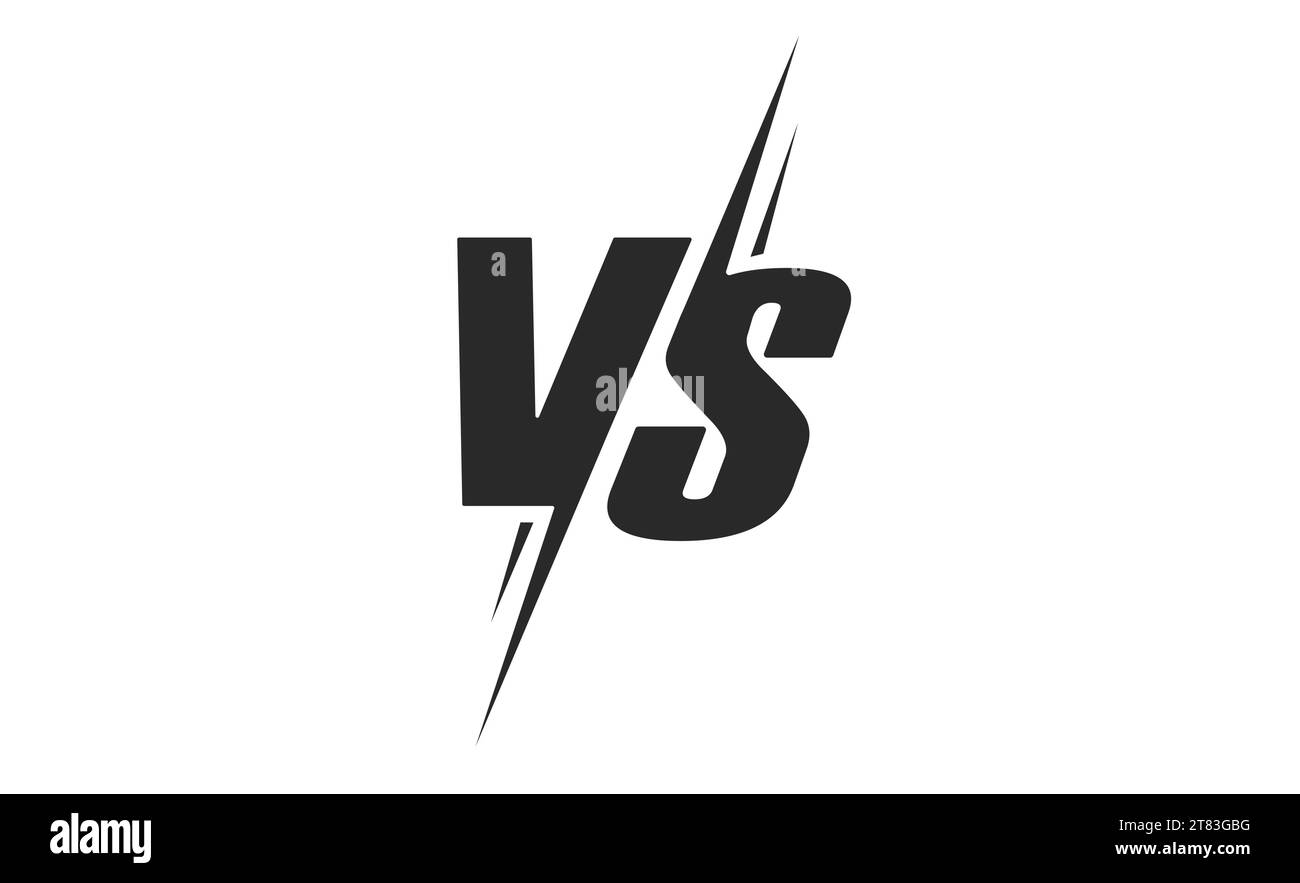 Versus logo. VS letters for sports, fight, competition, battle, match