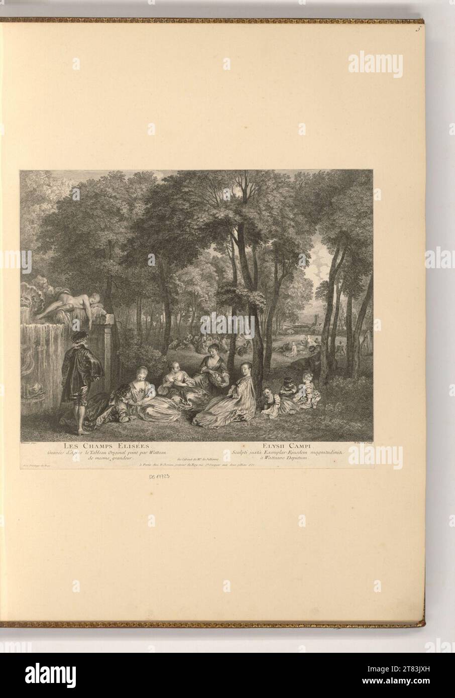 Nicolas Henri Tardieu (Engraver) Les Champs Elisés - Elysii Campi ...