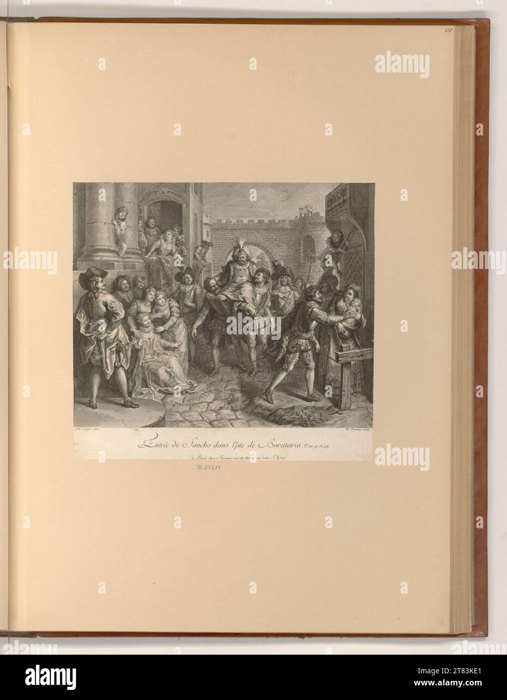 Nicolas Henri Tardieu (Engraver) Entrance of Sancho to the island of