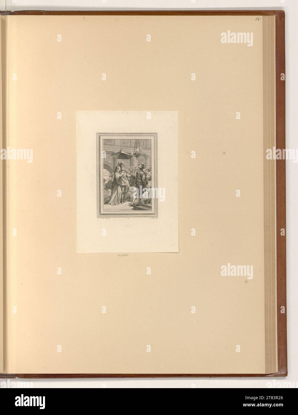 Nicolas Ponce (Engraver) Buchillustration. Copper engraving, etching