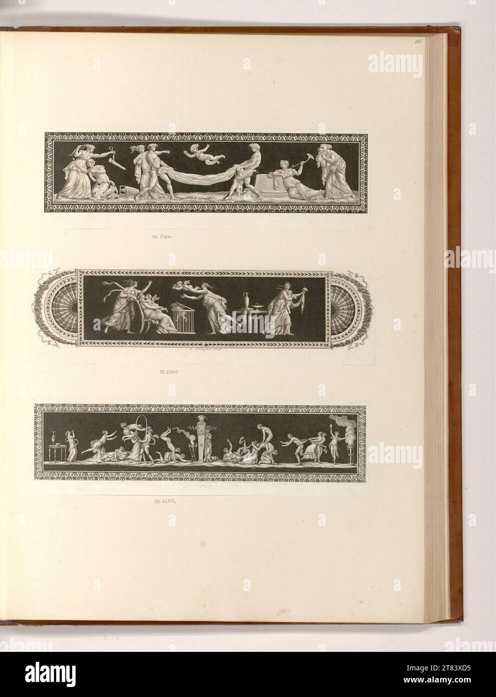 Jean Guillaume Moitte Fries with various scenes. Dotier manner, etching