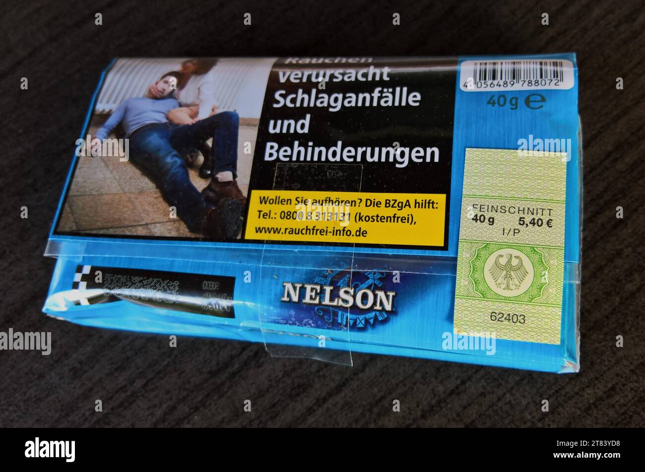 Lidl Tabak, Nelson Feinschnitt in der 40g Packung zum Preis von 5, 40
