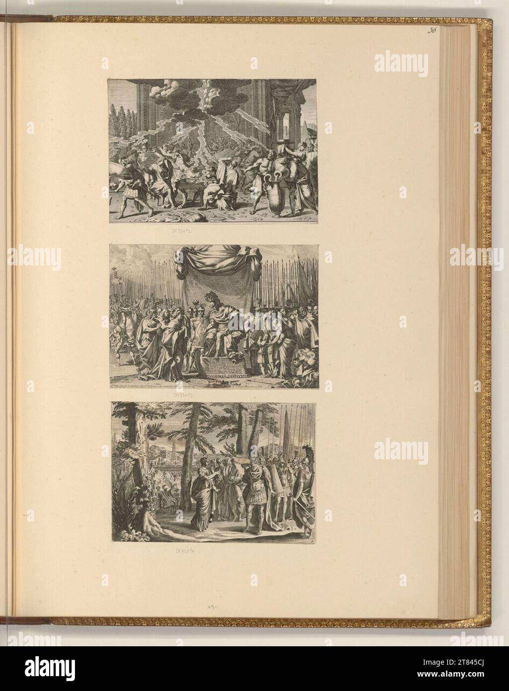 Jean Le Pautre (Ausführende r Künstler in) Mythological scenes. etching 1620-1682 , 1620/1682 Stock Photo