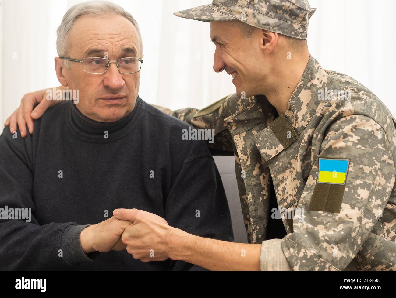 Father and teen son uniform hi-res stock photography and images - Alamy