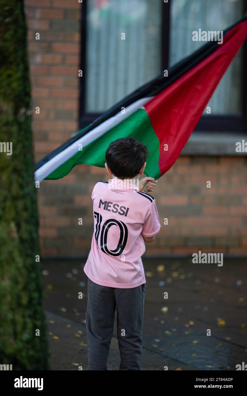 Belfast, UK. 18th Nov, 2023. Ireland-Palestine Solidarity Campaign