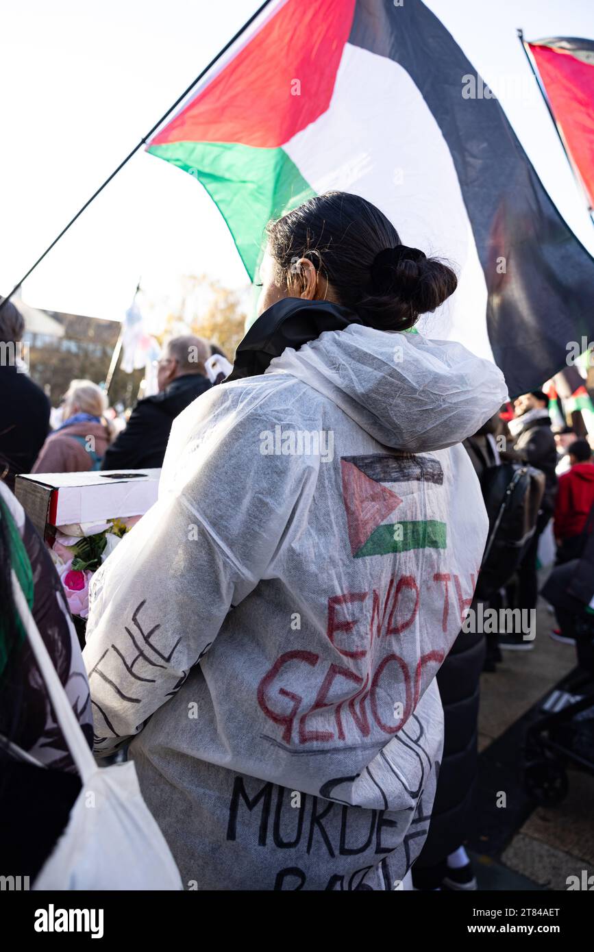 Belfast, UK. 18th Nov, 2023. Ireland-Palestine Solidarity Campaign