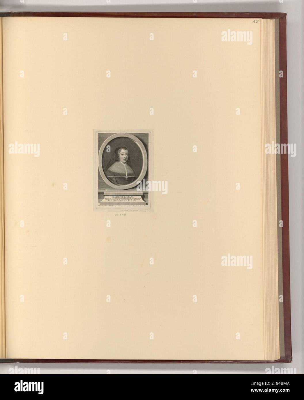 Jean Joseph Balechou (Engraver) Portrait Marie de Rohan. Copper