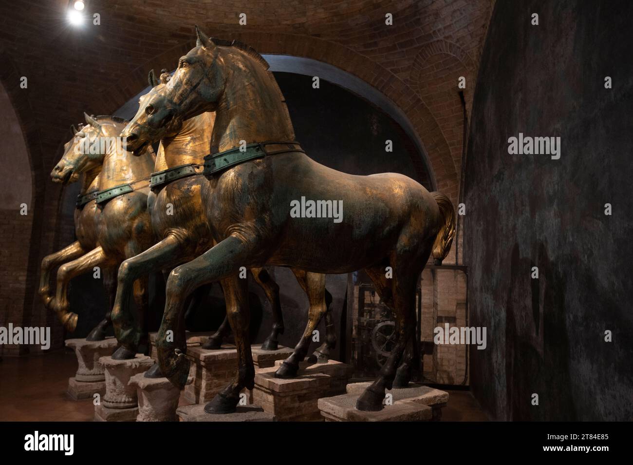 On public display is the original bronze four horses referred to as