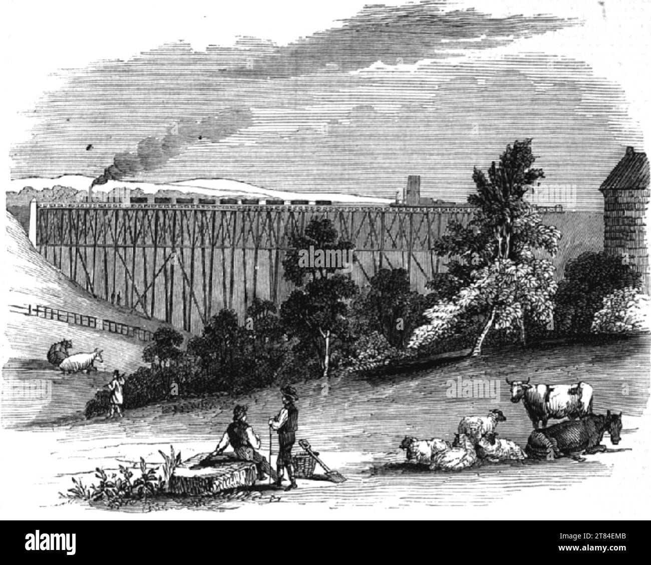 Darlington & Newcastle Railway Stock Photo