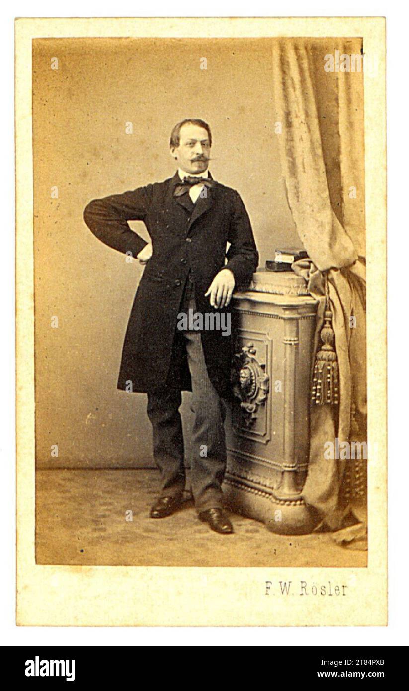 Friedrich Wilhelm Rösler Lord in the Gehrock. Albuminpapier / Visitformat 1863 , 1863 Stock Photo