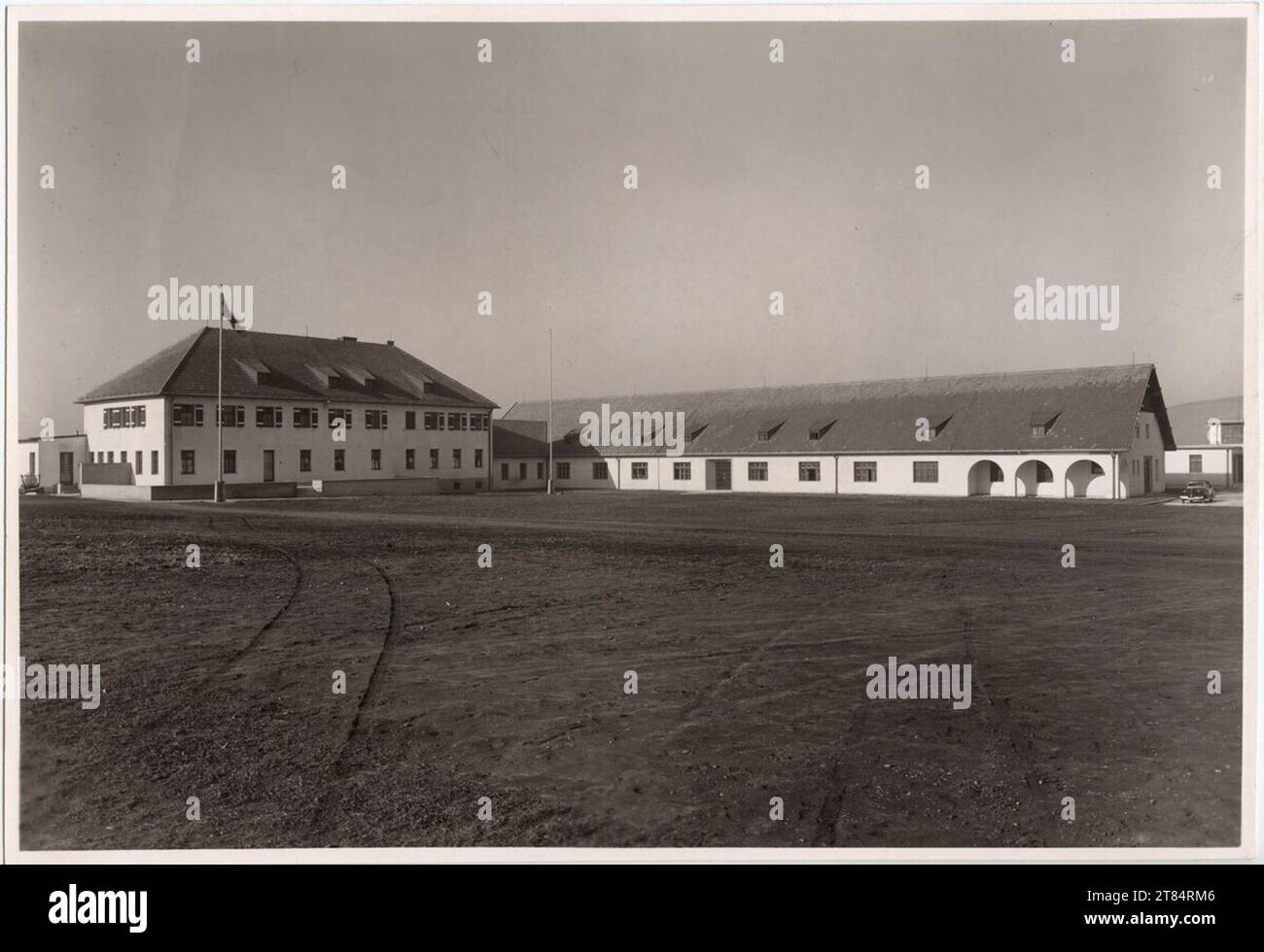 Martin Gerlach jun. Spitzerberg airfield. Silbergelatine after 1931 Stock Photo