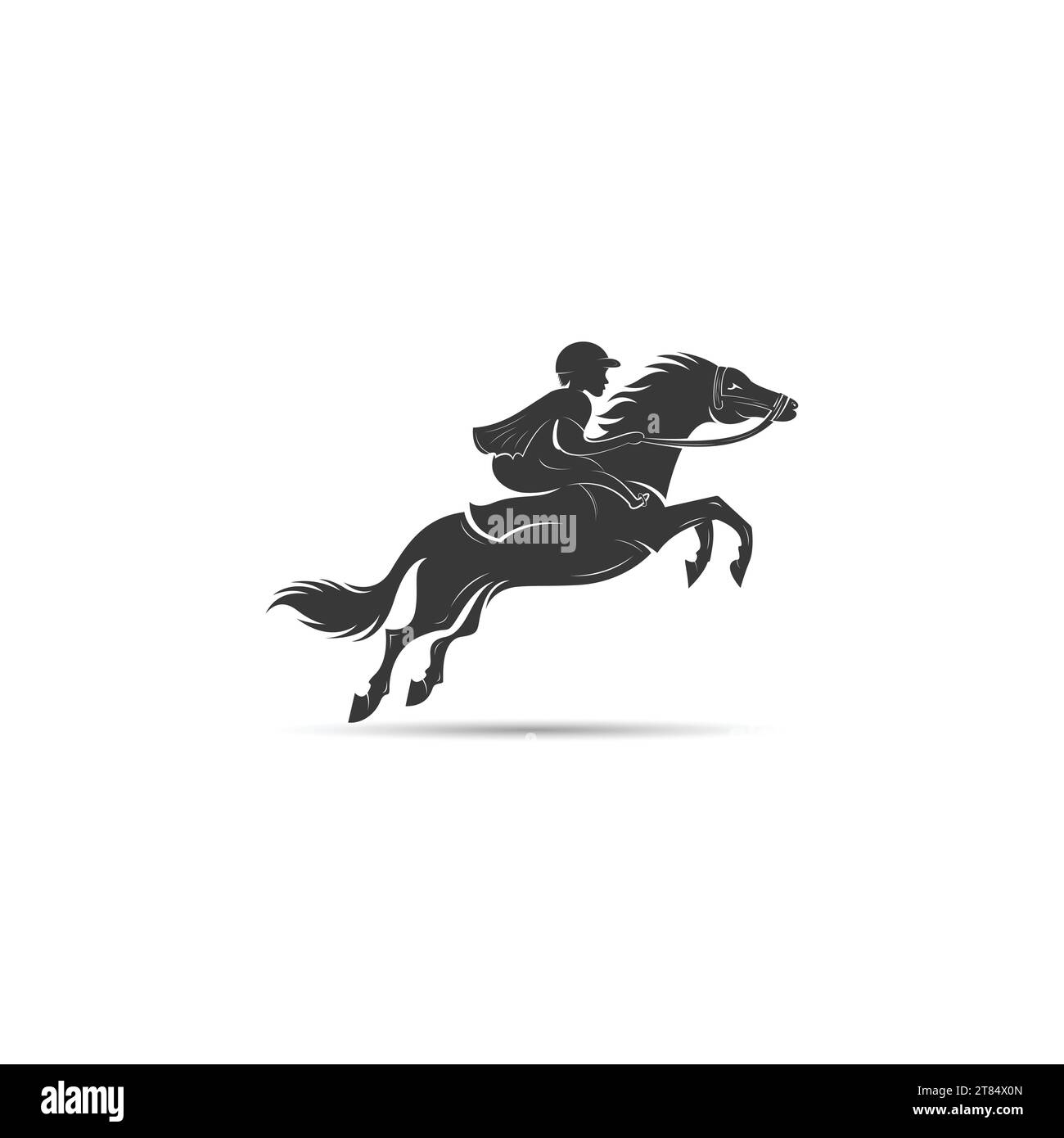 Animal horse logo vector design template Stock Vector